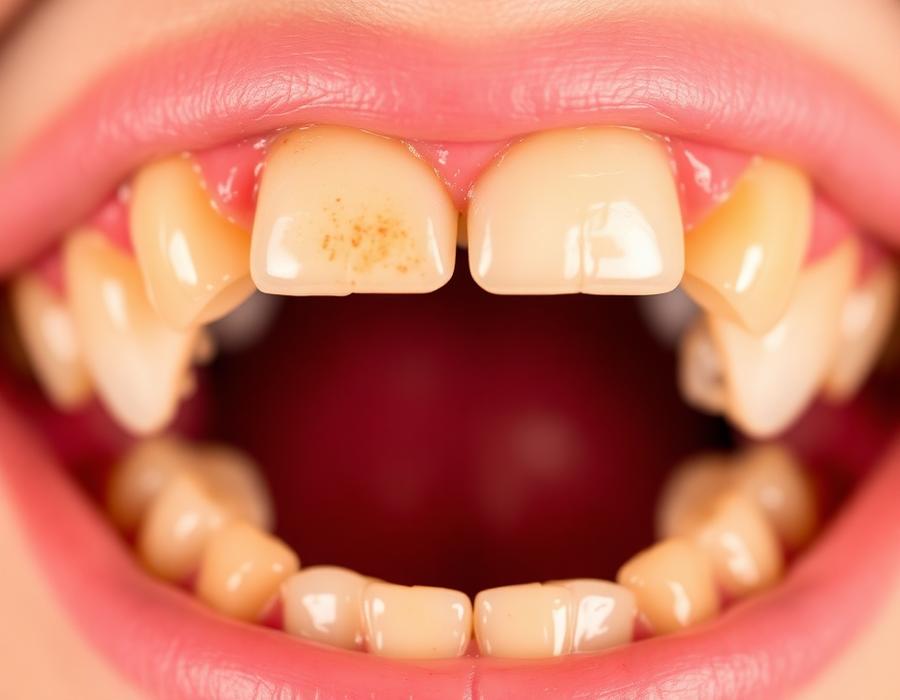 Antes — Clareamento dental